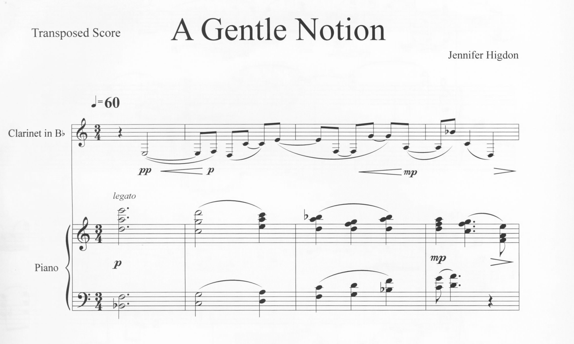 A Gentle Notion - Jennifer Higdon