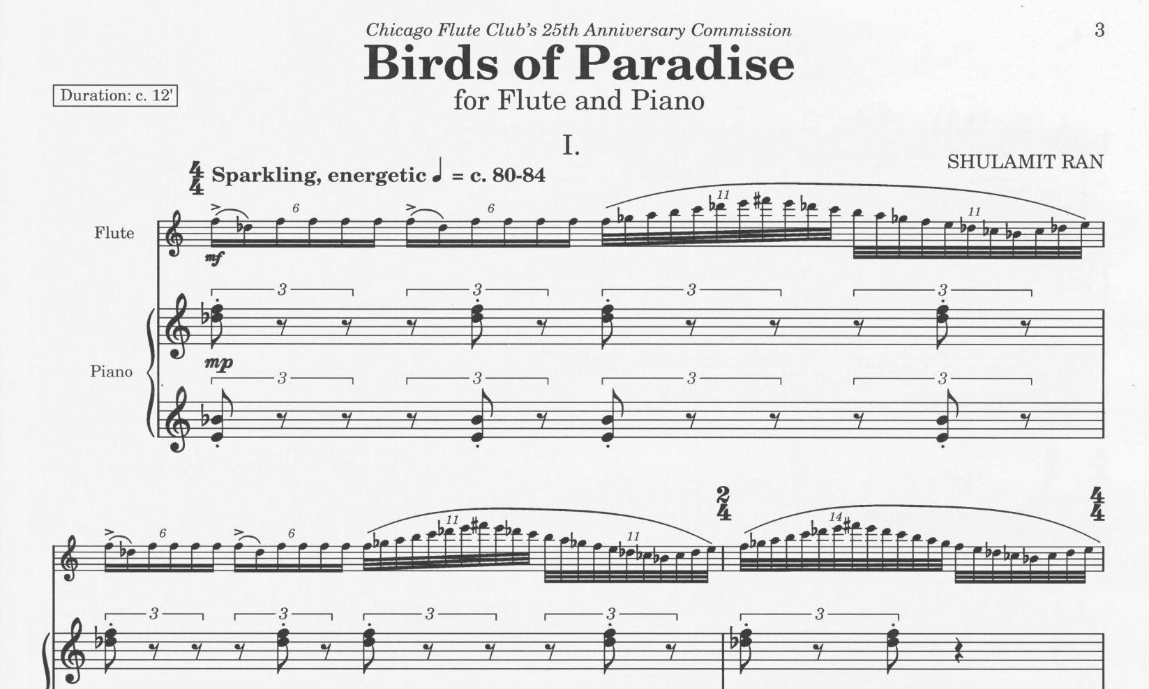 Birds of Paradise - Shulamit Ran