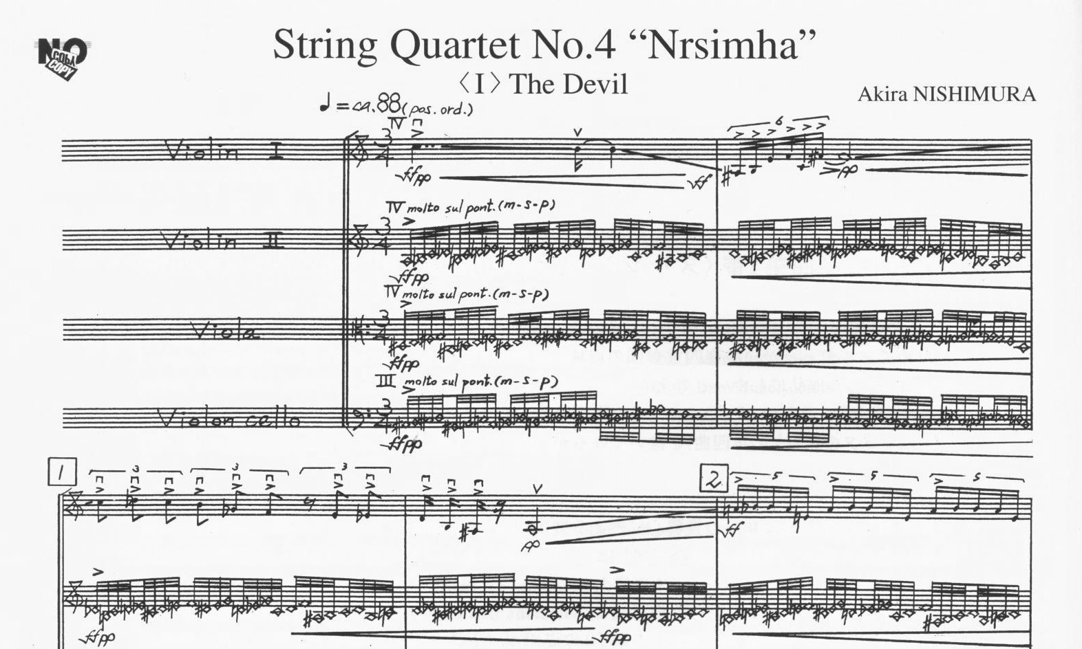 String Quartet No. 4: "Nrsimha" - Akira Nishimura