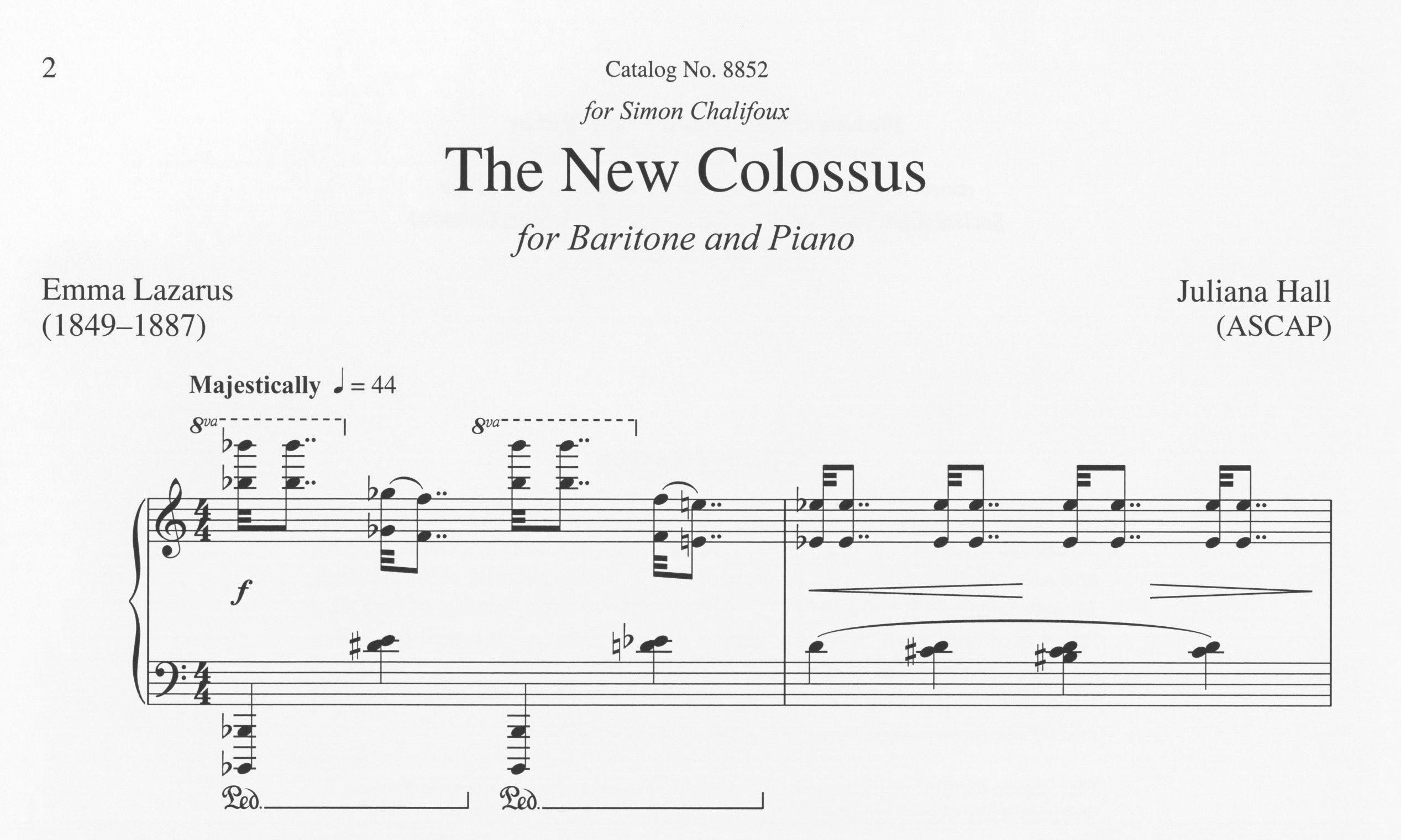 The New Colossus - Julianna Hall