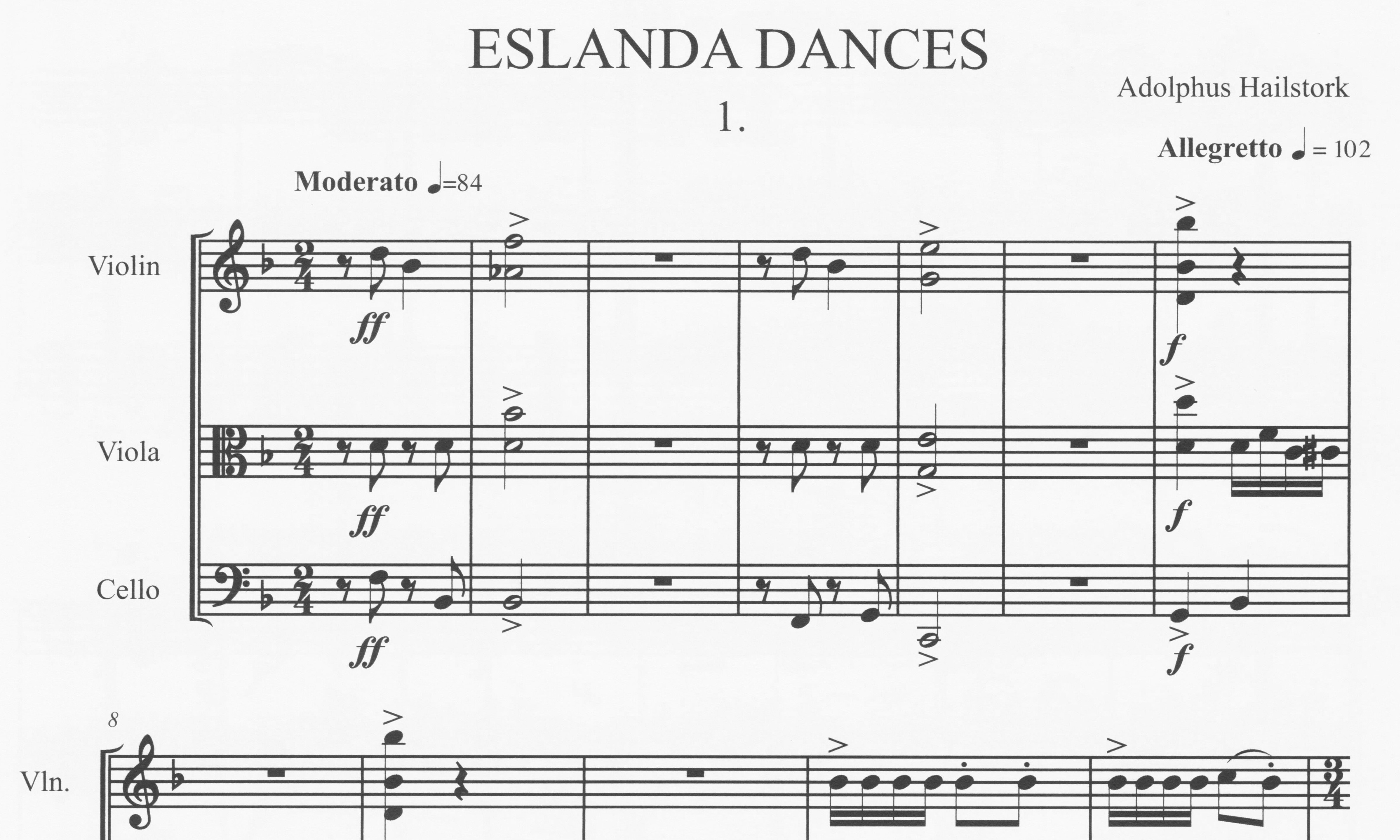 Eslanda Dances - Adolphus Hailstork