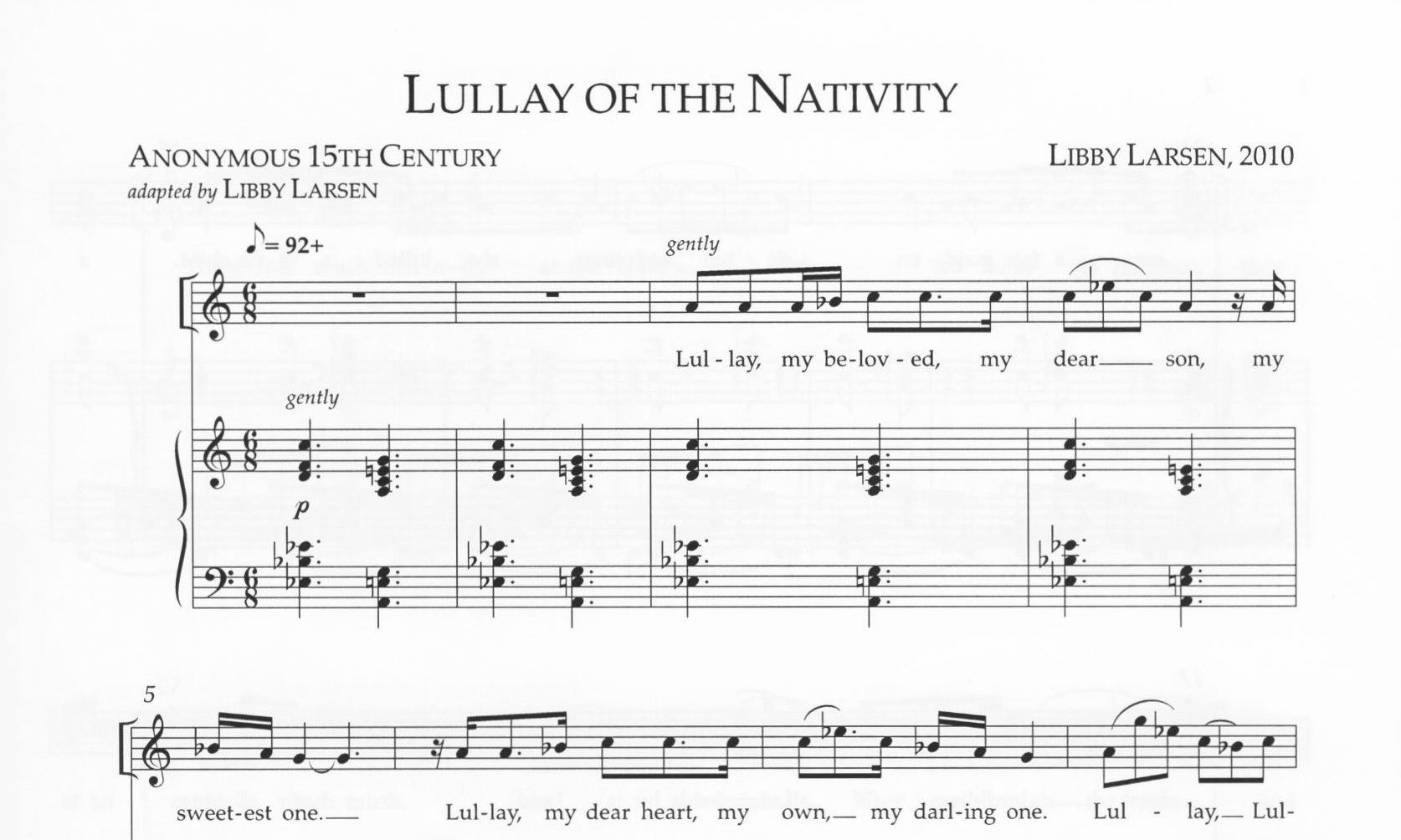 Lullay of the Nativity - Libby Larsen