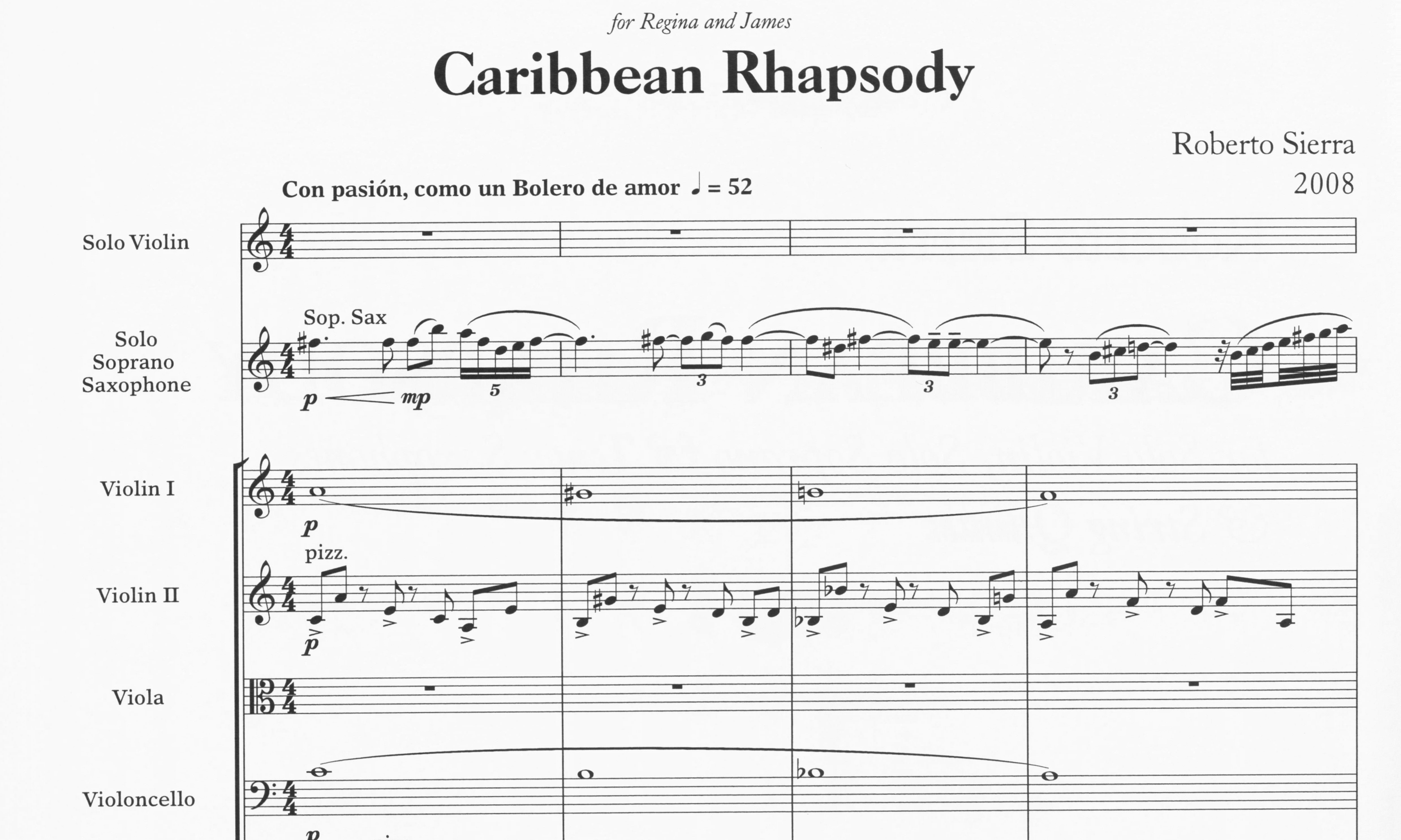 Caribbean Rhapsody - Roberto Sierra