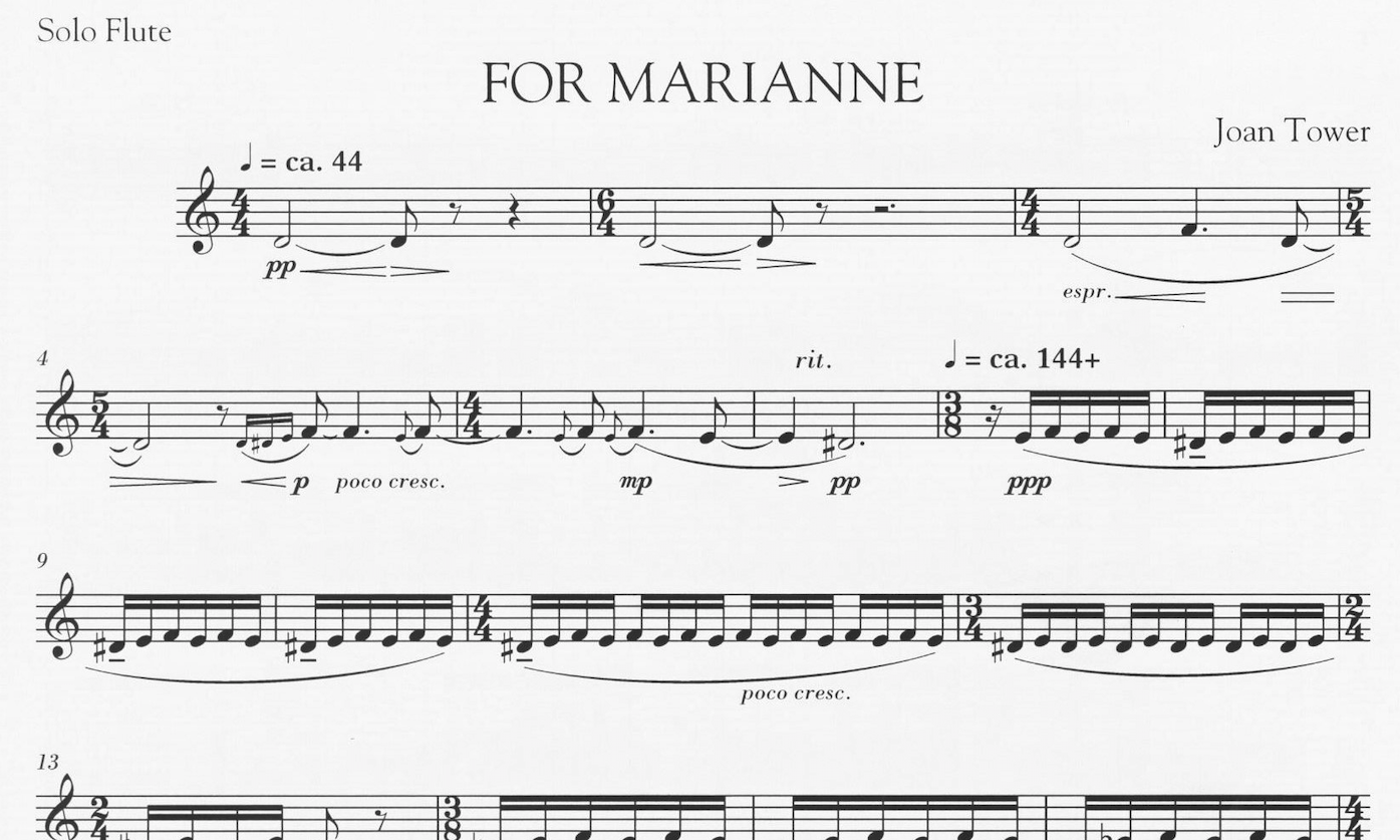 For Marianne - Joan Tower