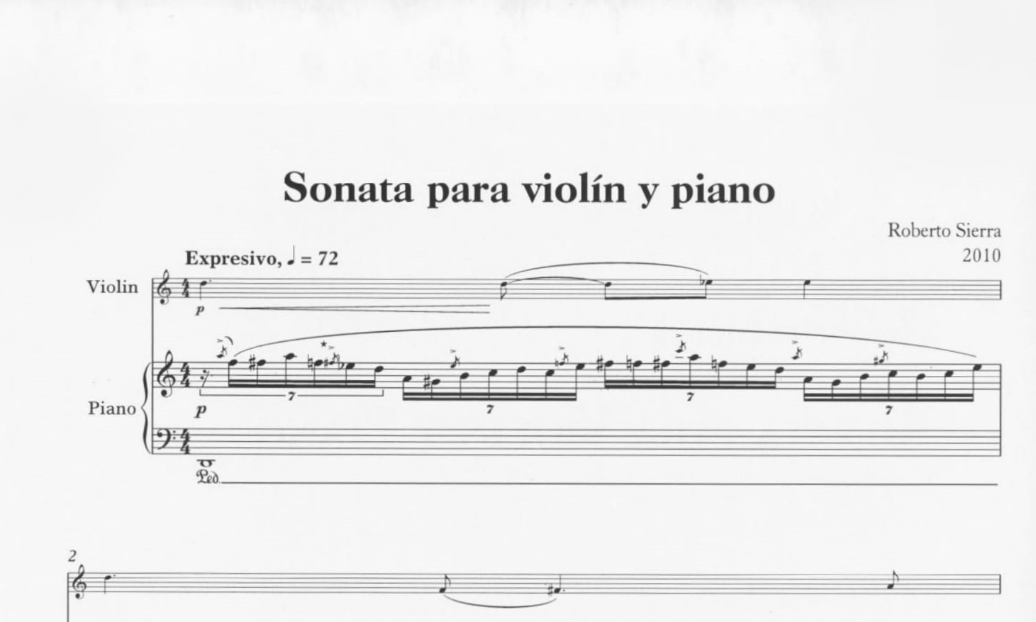 Sonata para violín y piano