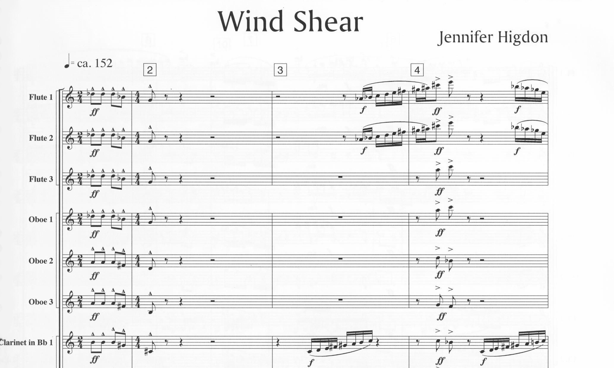 Wind Shear - Jennifer Higdon