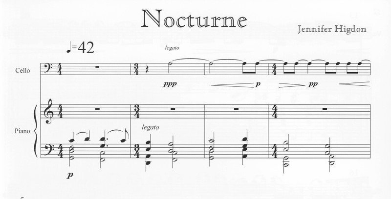 Nocturne - Cello and Piano