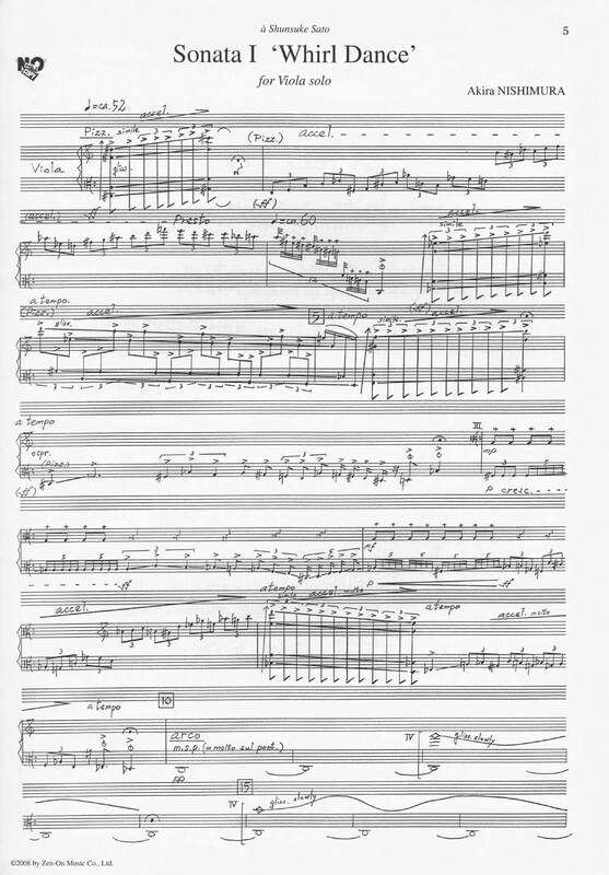 Sonatas for Viola Solo - Akira Nishimura