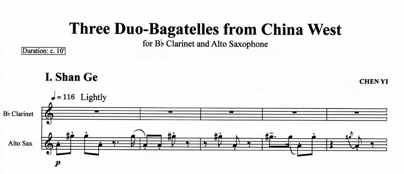 Three Duo-Bagatelles from China West