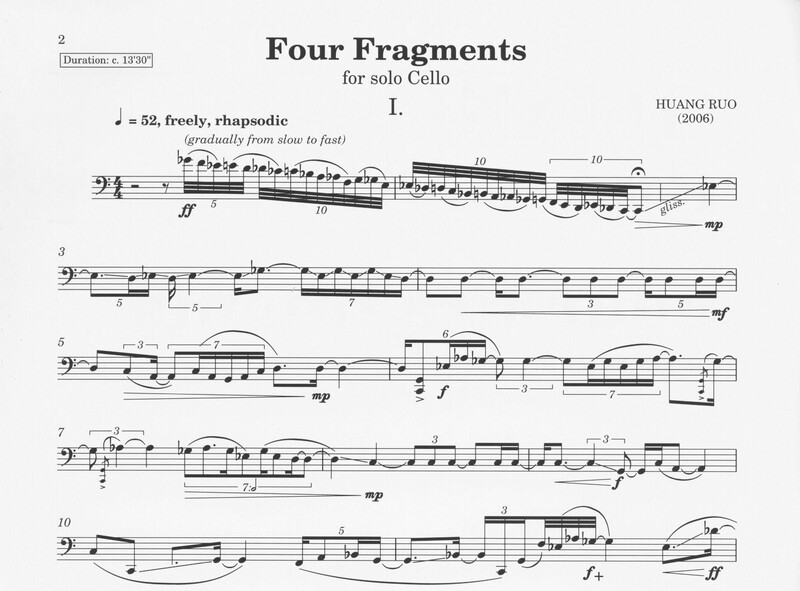 Four Fragments - Huang Ruo