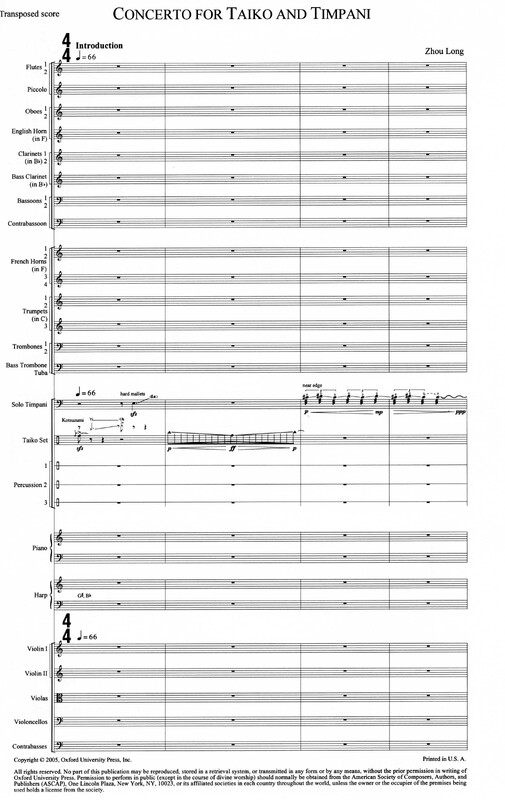 Concerto from Taiko and Timpani