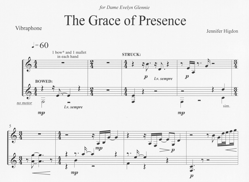 The Grace of Presence - Jennifer Higdon
