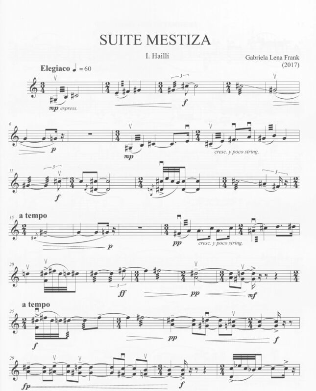Suite Mestiza - Gabriela Lena Frank