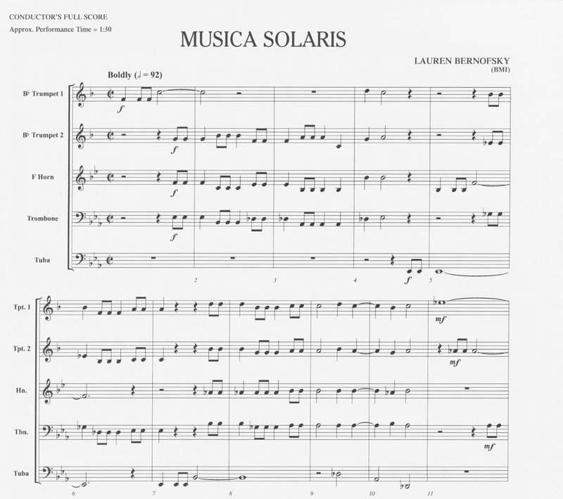 Musica Solaris - Lauren Bernofsky