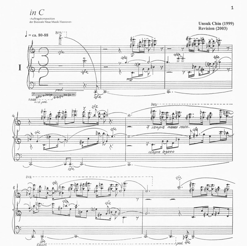 Piano Etude No. 1: in C - Unsuk Chin