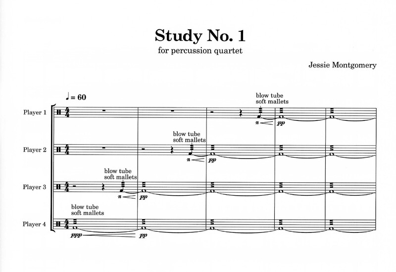 Study no. 1 for percussion quartet