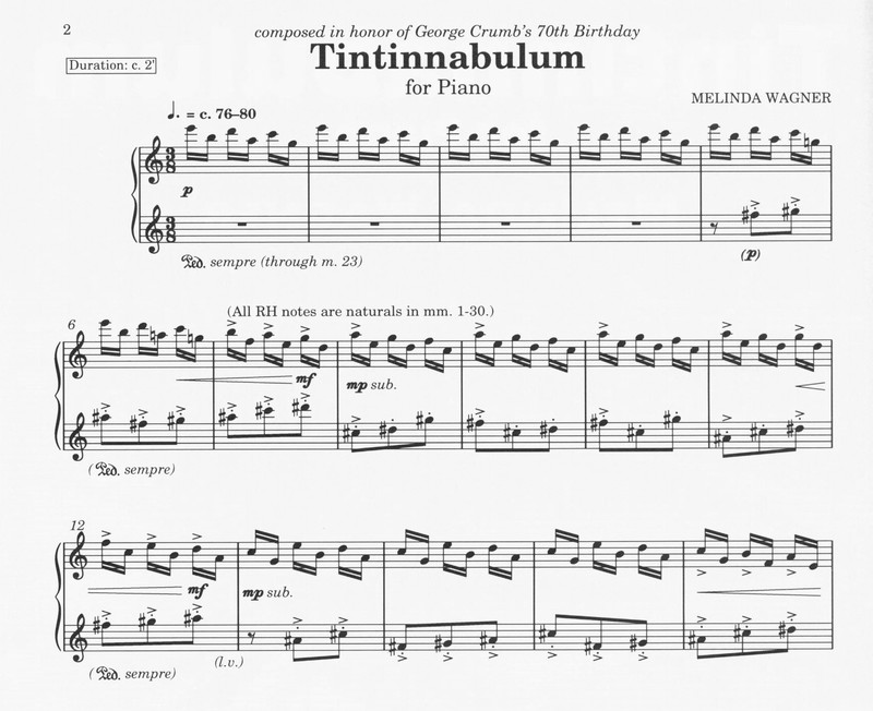 Tintinnabulum - Melinda Wagner