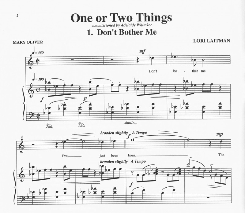 One or two things - Lori Laitman