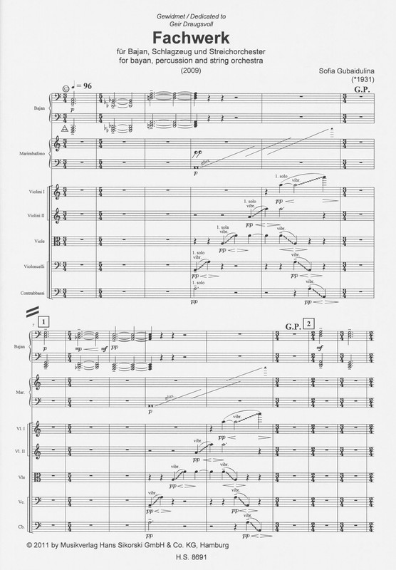 Fachwerk - Sofia Gubaidulina
