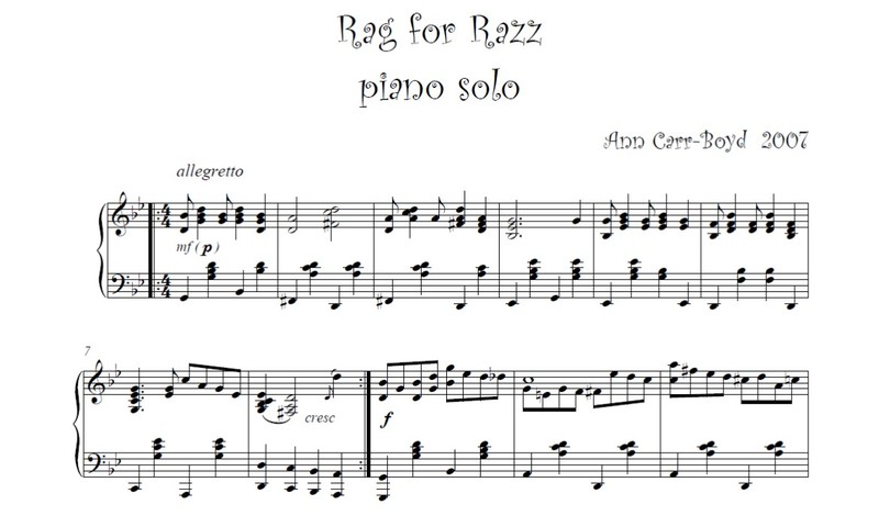 Rag for Razz - Ann Carr-Boyd