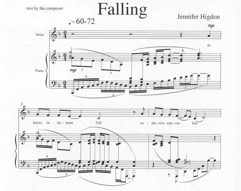 Falling - Jennifer Higdon