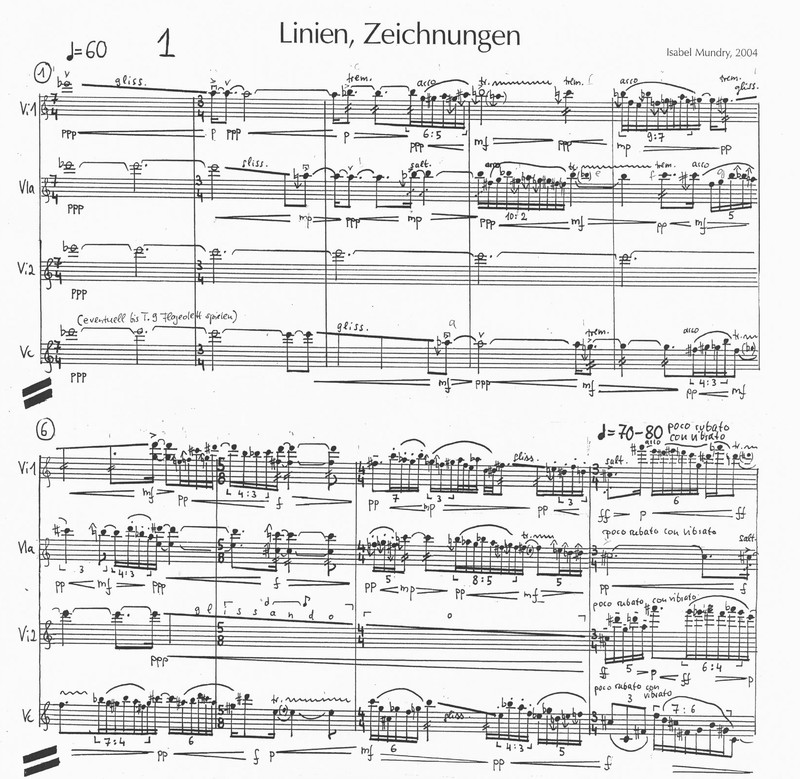 Linien, Zeichnungen - Isabel Mundry