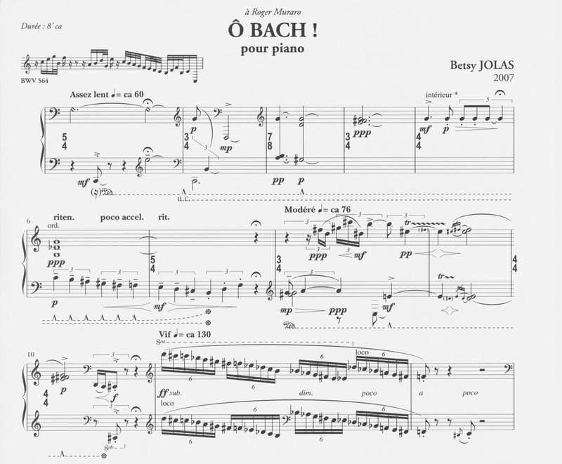 Ô Bach!