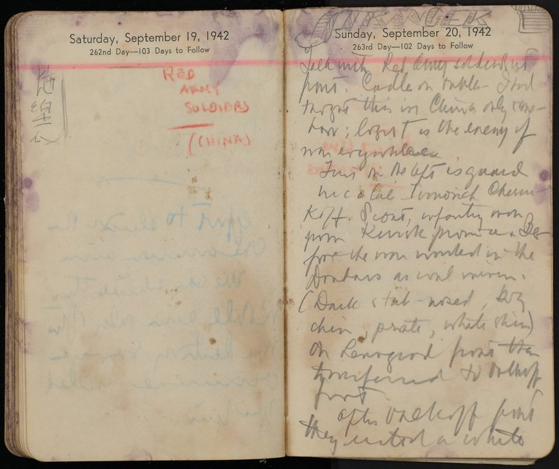 Excerpts from Snow's diary from his trip to Stalingrad, Russia