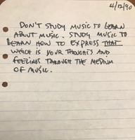 A Note on Music 