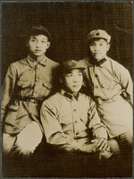 Red Army Officers in Kiangsi (Jiangxi), China