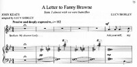 A Letter to Fanny Brawne