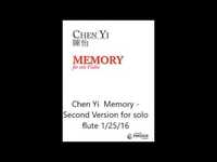Memory: for Flute - Chen Yi